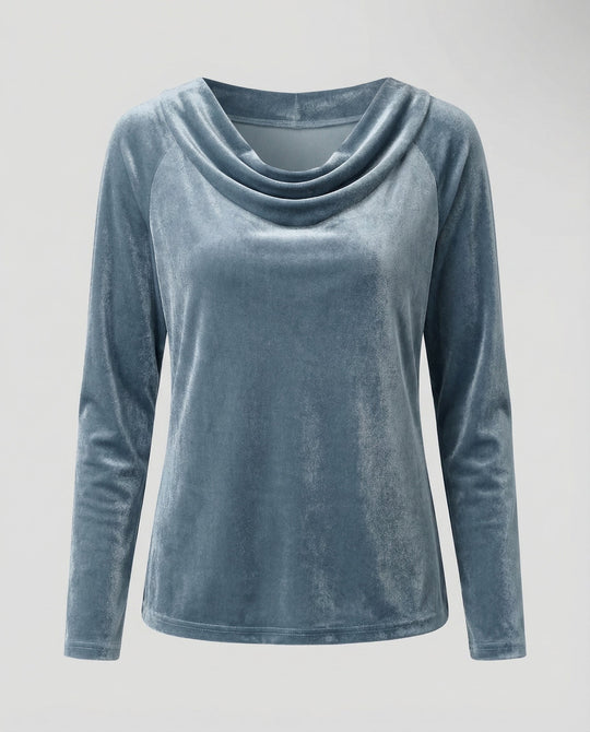 Elegantes Samtshirt Damen Lässig | R&B