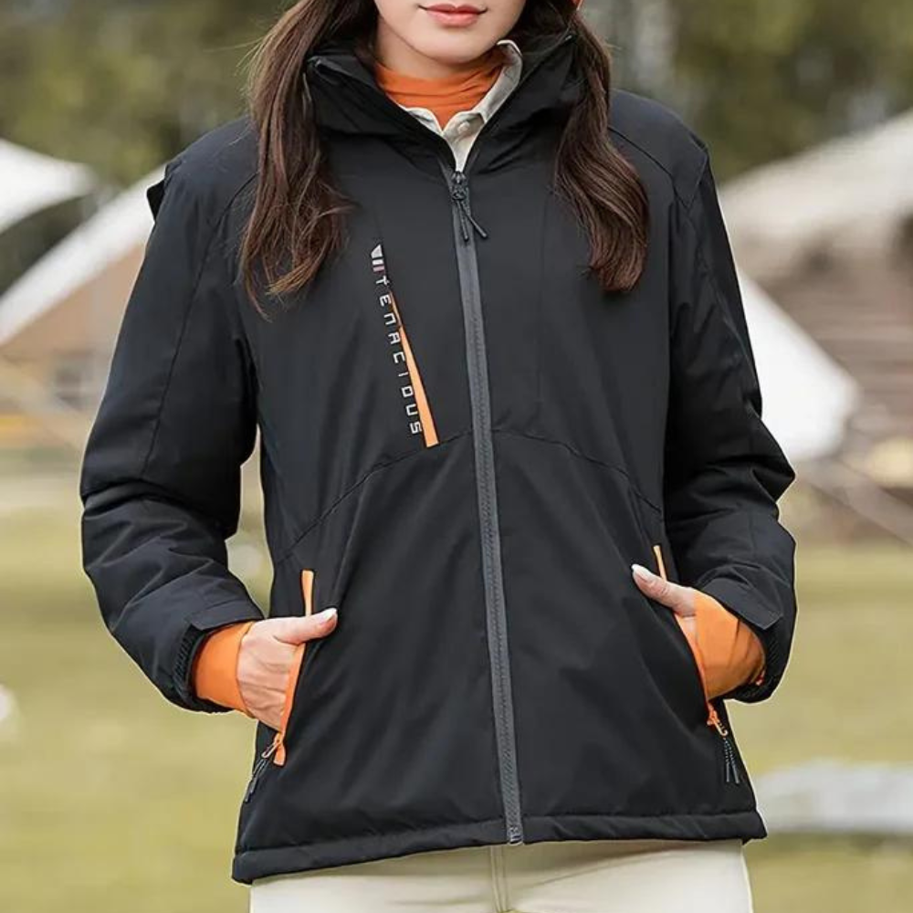 R&B | Elegante Damenjacke mit modischer Winterkapuzenpullover