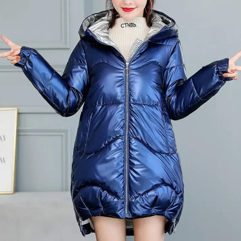 R&B | Warme Winterjacke für Damen mit Kapuze