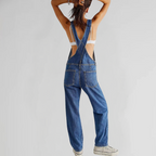 R&B | Damen-Latzhose aus Denim mit Cross-Back-Design