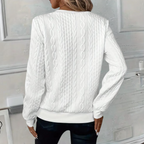 R&B | Weicher Casual-Pullover Mit Textur Für Damen