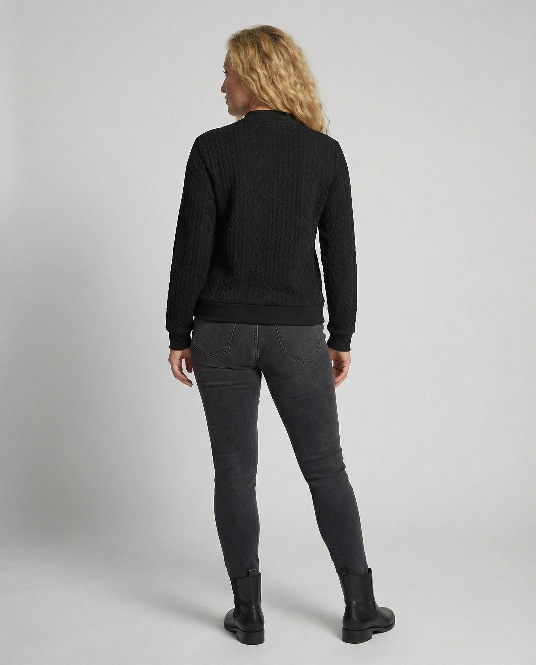 R&B | Weicher Casual-Pullover Mit Textur Für Damen