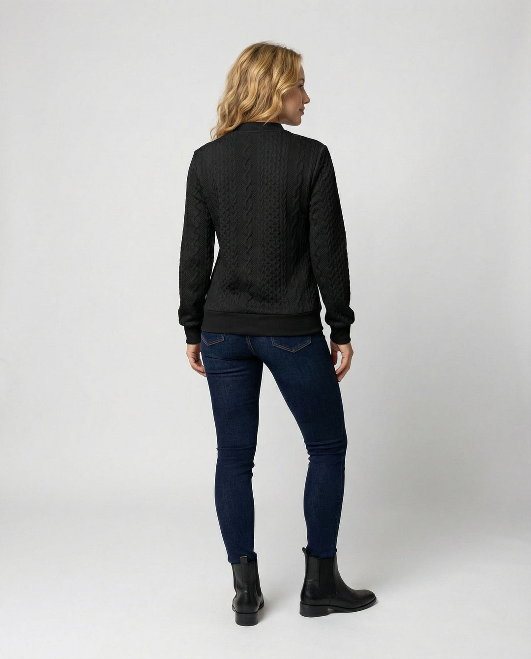 Strukturstrick Casual Pullover Damen | R&B