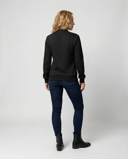 Strukturstrick Casual Pullover Damen | R&B