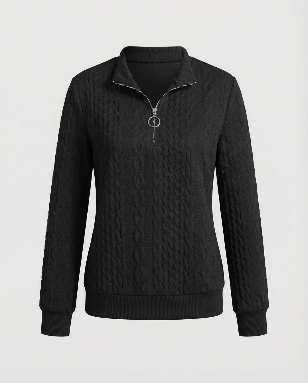 Strukturstrick Casual Pullover Damen | R&B