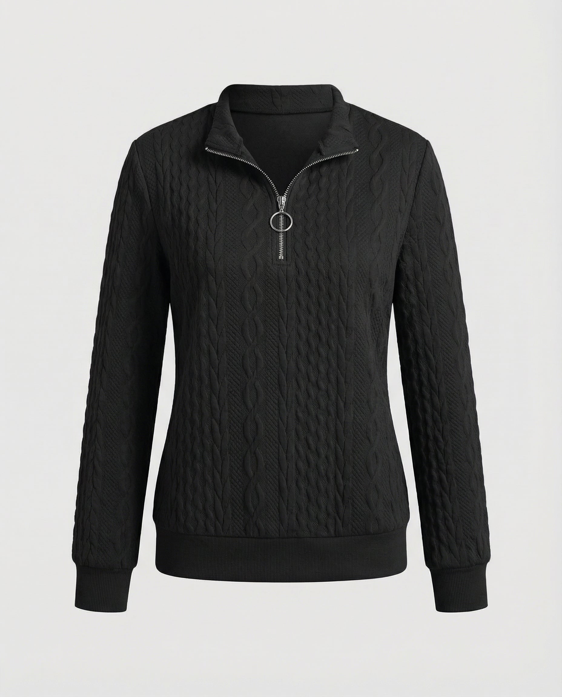 Strukturstrick Casual Pullover Damen | R&B