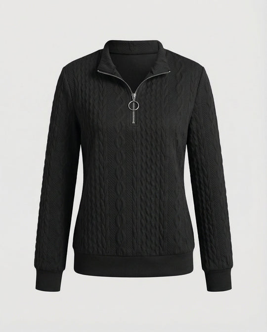 Strukturstrick Casual Pullover Damen | R&B
