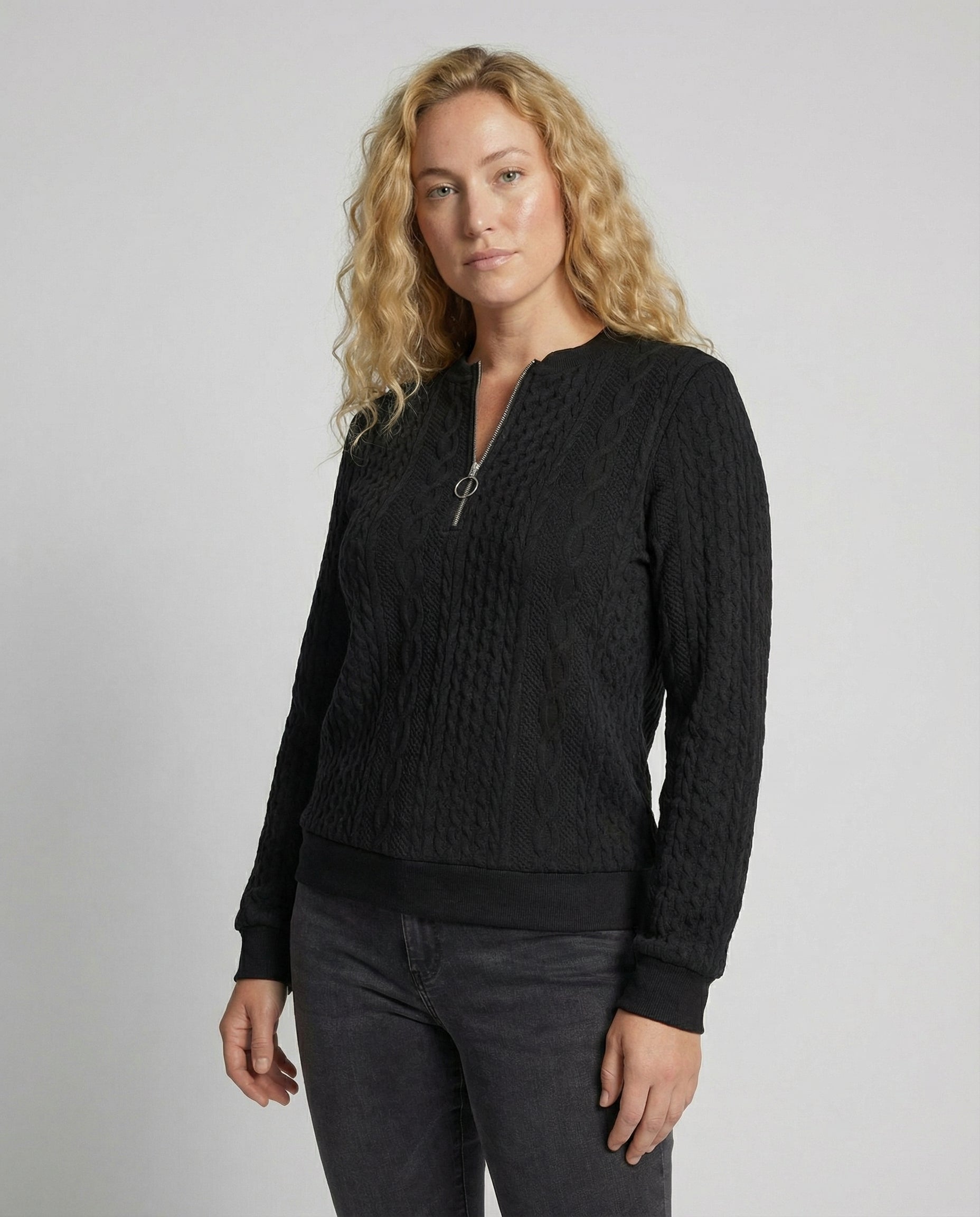 R&B | Weicher Casual-Pullover Mit Textur Für Damen