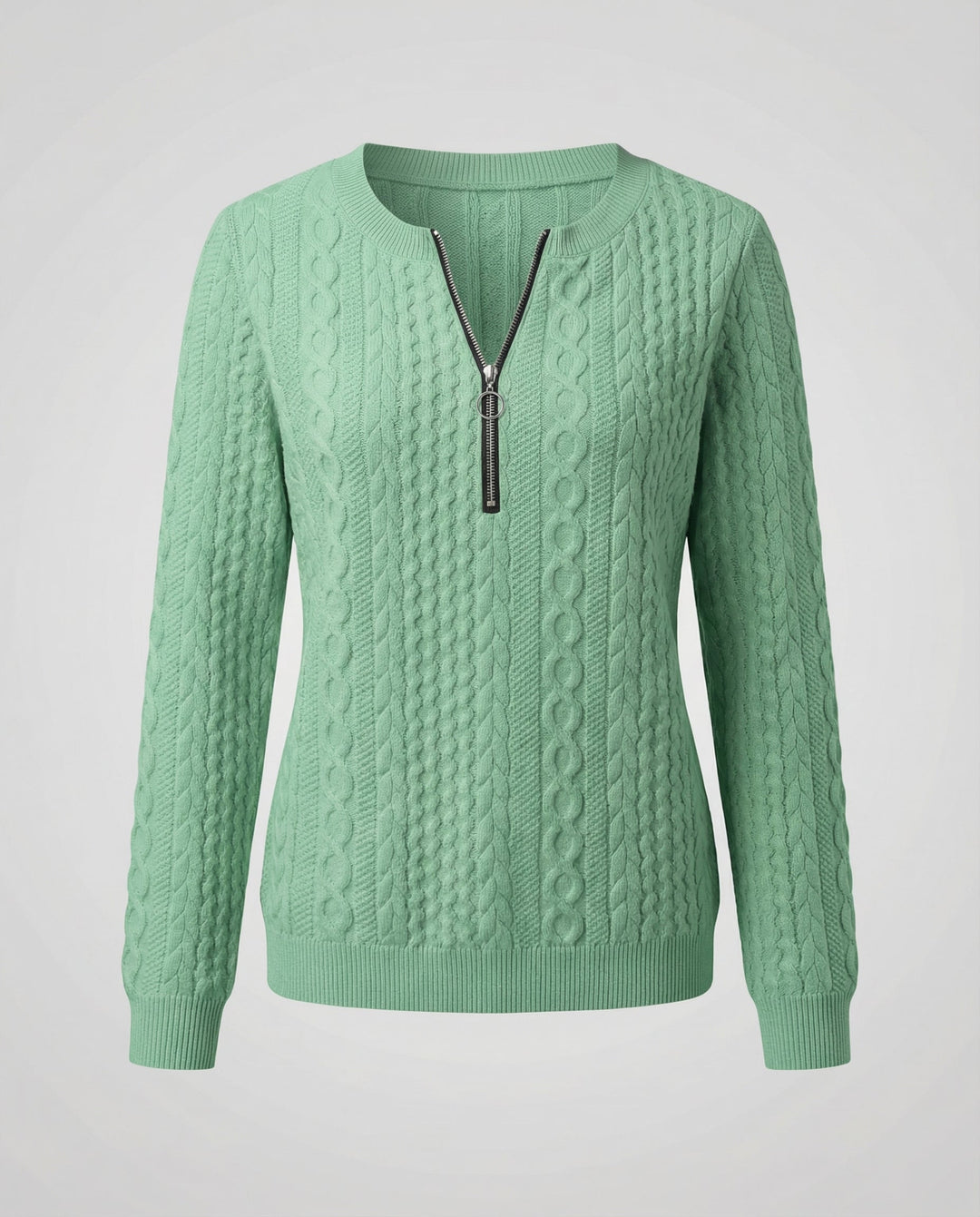 Strukturstrick Casual Pullover Damen | R&B