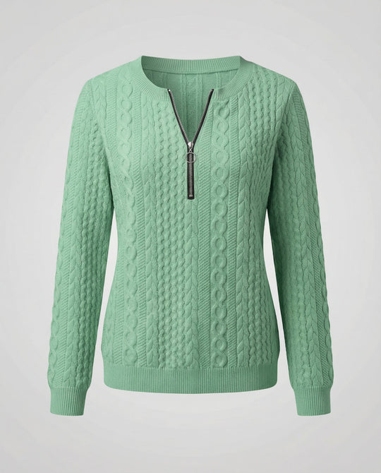 Strukturstrick Casual Pullover Damen | R&B