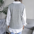 R&B | Strickweste mit V-Ausschnitt für Frauen