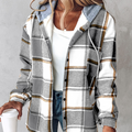 R&B | Lässige Karierter Hoodie für Frauen