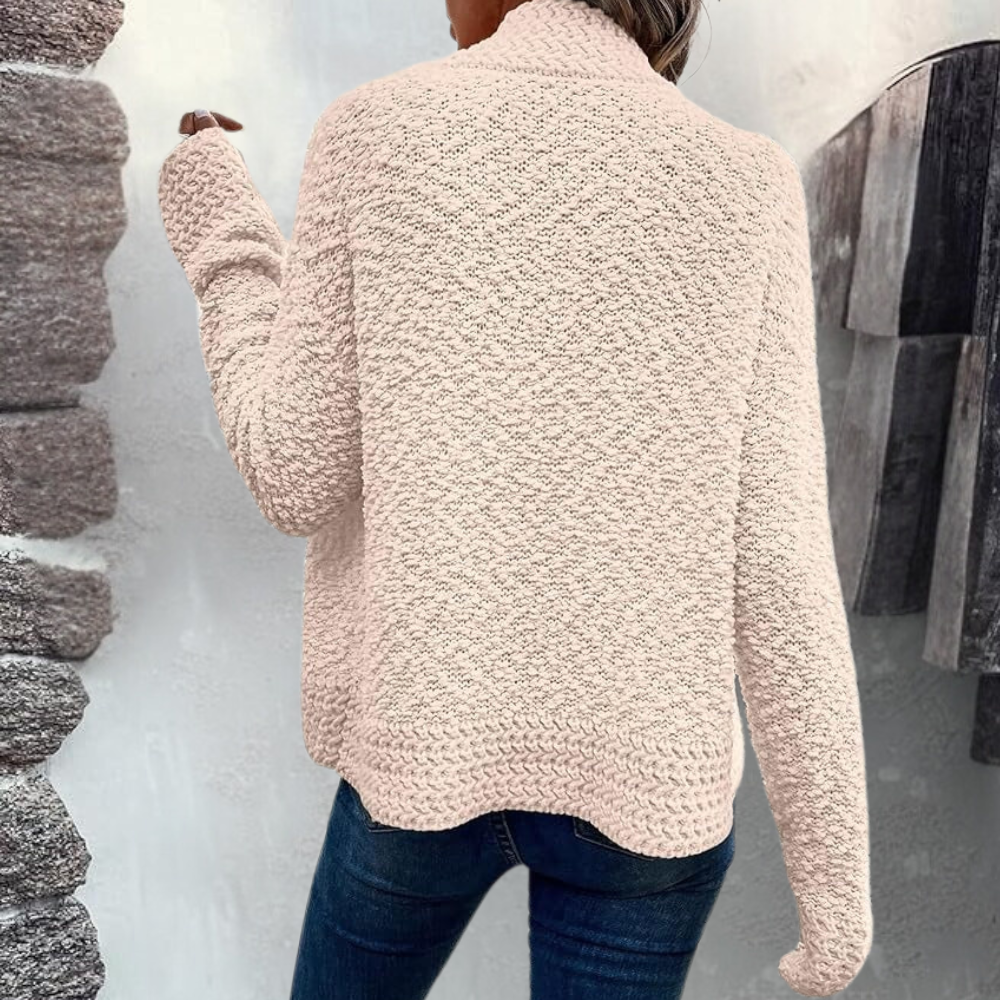 R&B | Strickcardigan Weiches Bouclé-design Lässige Passform