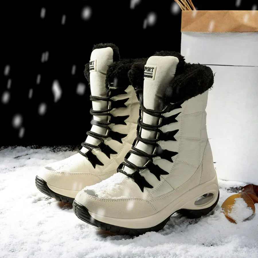 R&B | Robuste Winterstiefel mit Schnürsenkeln für Frauen