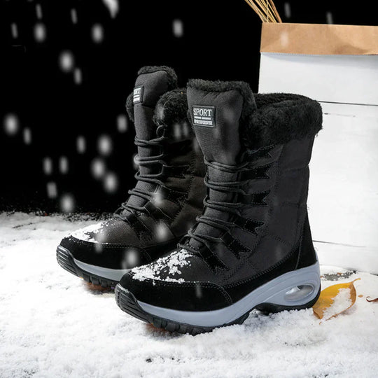 R&B | Robuste Winterstiefel mit Schnürsenkeln für Frauen