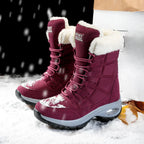 R&B | Robuste Winterstiefel mit Schnürsenkeln für Frauen