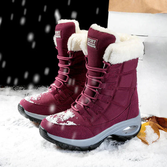 R&B | Robuste Winterstiefel mit Schnürsenkeln für Frauen