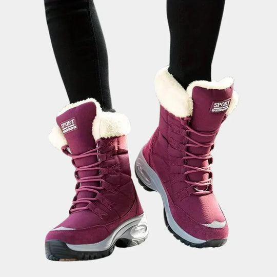 R&B | Robuste Winterstiefel mit Schnürsenkeln für Frauen