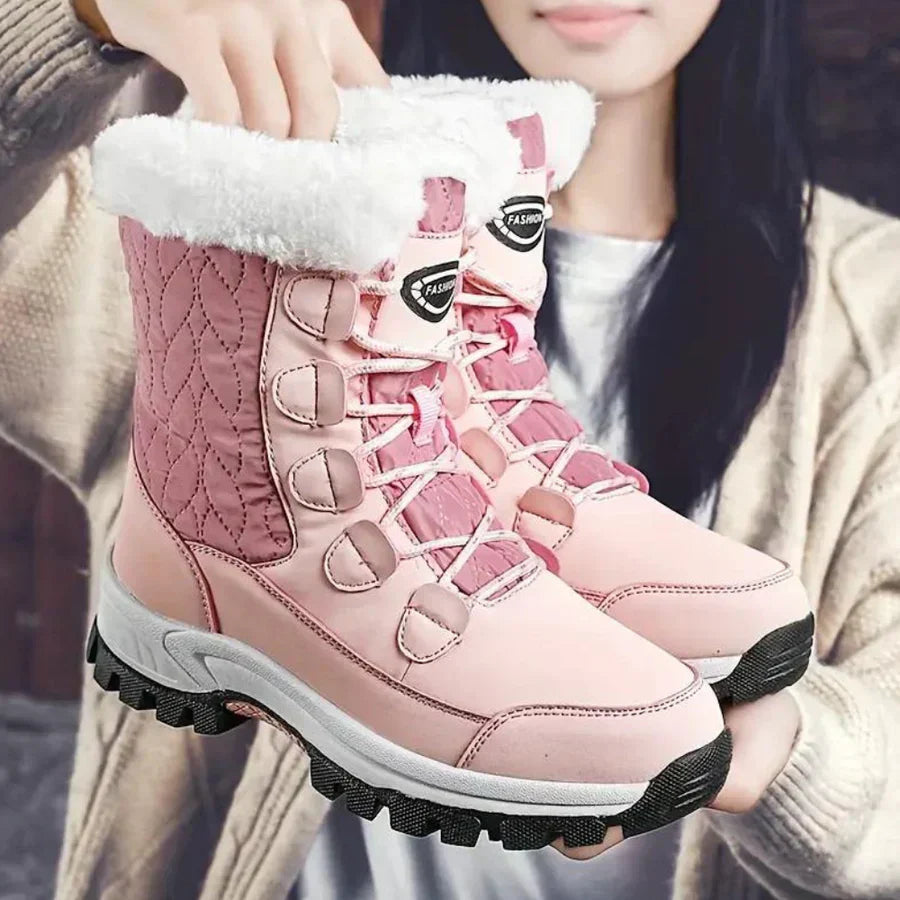 R&B | mit Kunstfell gefütterte Schneestiefel für Frauen