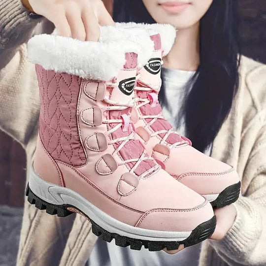 R&B | mit Kunstfell gefütterte Schneestiefel für Frauen