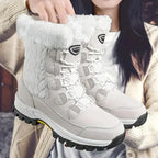 R&B | mit Kunstfell gefütterte Schneestiefel für Frauen