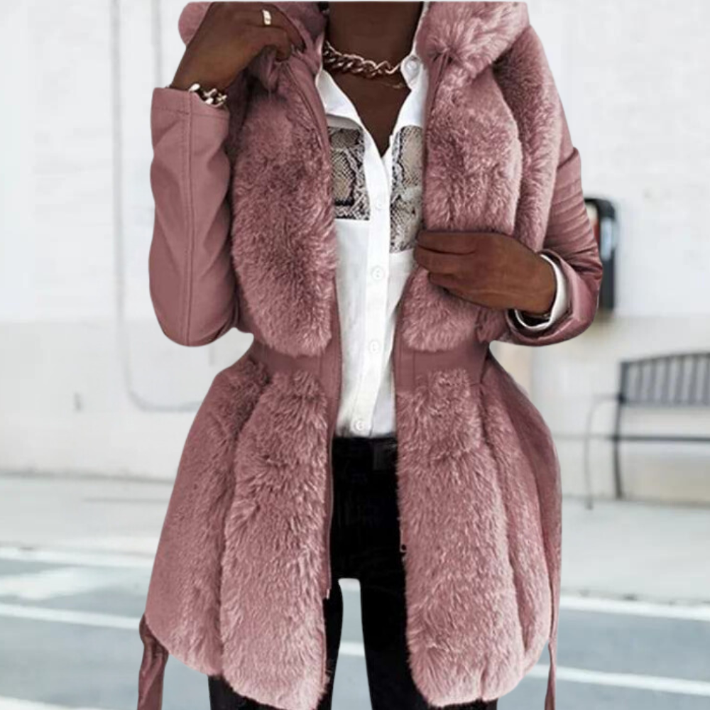 R&B | Elegante Winterjacke mit Kapuze für Frauen