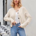 R&B | Kurze Strickjacke Strukturiertes Muster Moderne Passform