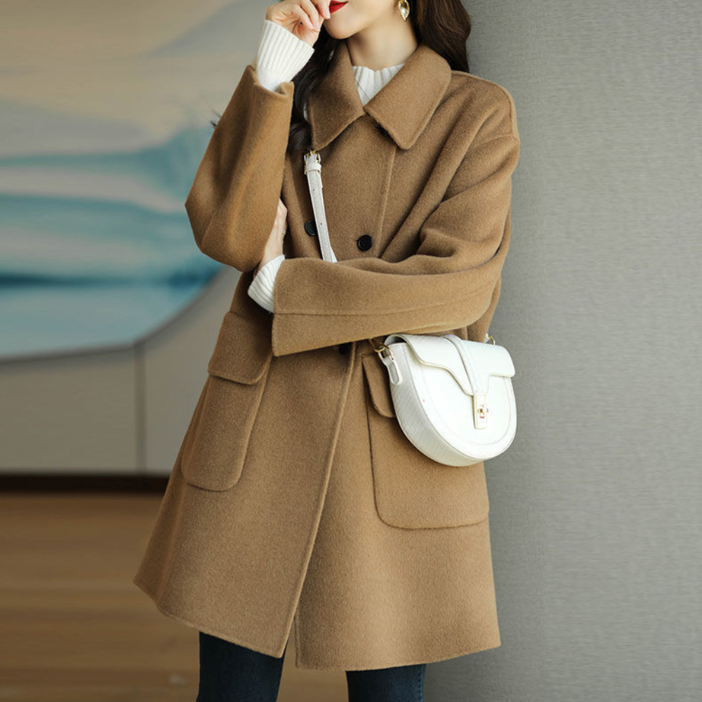 R&B | Winterjacke mit Aufgesetzten Taschen für Damen - Herbst