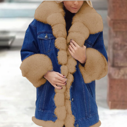 R&B | Stilvoller Denim-Mantel für Frauen, perfekt für den Winter