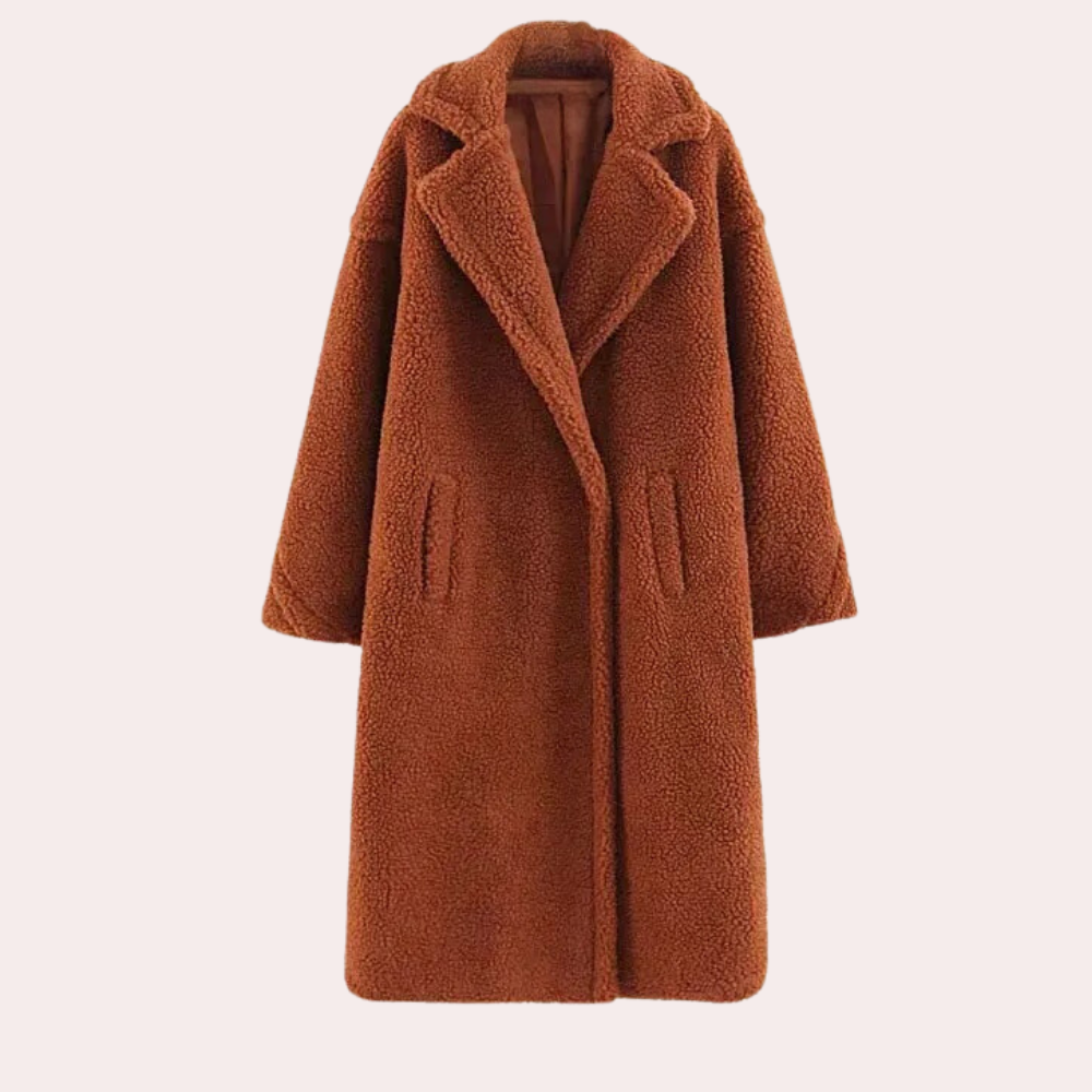 R&B | Eleganter und Bequemer Damenmantel Aus Luxuriösem Plüsch