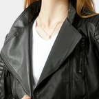 R&B | Klassische Herbst-Motorradjacke für Frauen
