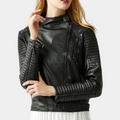 R&B | Klassische Herbst-Motorradjacke für Frauen