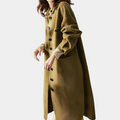 R&B | Lange und warme Trenchcoat für Damen, perfekt für den Winter