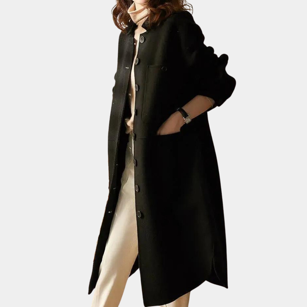 R&B | Lange und warme Trenchcoat für Damen, perfekt für den Winter