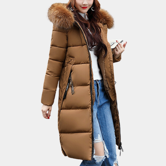 R&B | stylische Damen gesteppte Jacke mit Kapuze