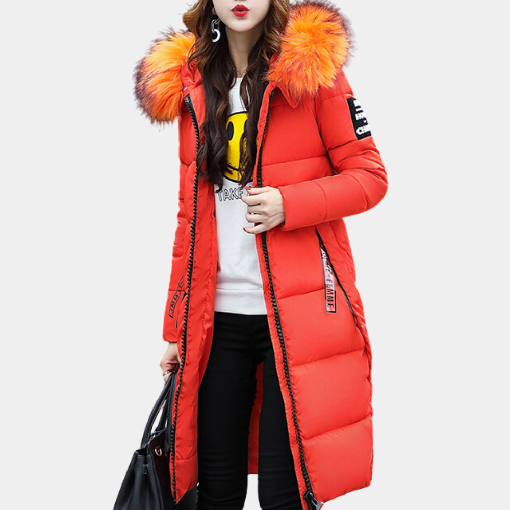 R&B | Winter Puffer Kapuzenjacke für Damen
