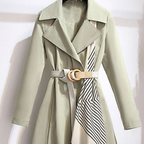 R&B | Eleganter Herbst-Trenchcoat mit Gürtel für Frauen