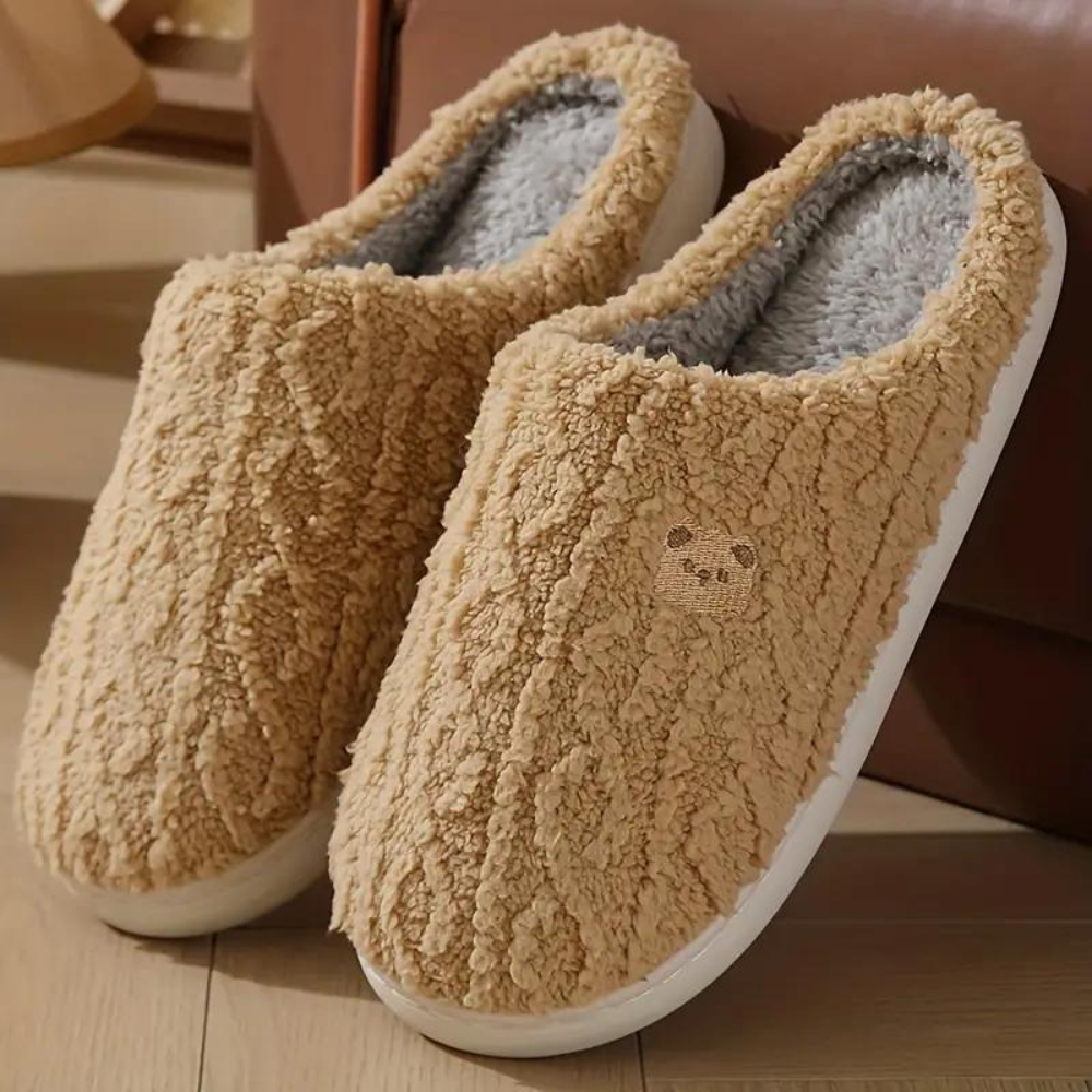 R&B | Warme Bequeme Winter Hausschuh mit Lustigem Druck