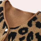 R&B | Eleganter Herbstmantel mit Leopardenmuster für Frauen