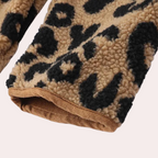 R&B | Eleganter Herbstmantel mit Leopardenmuster für Frauen