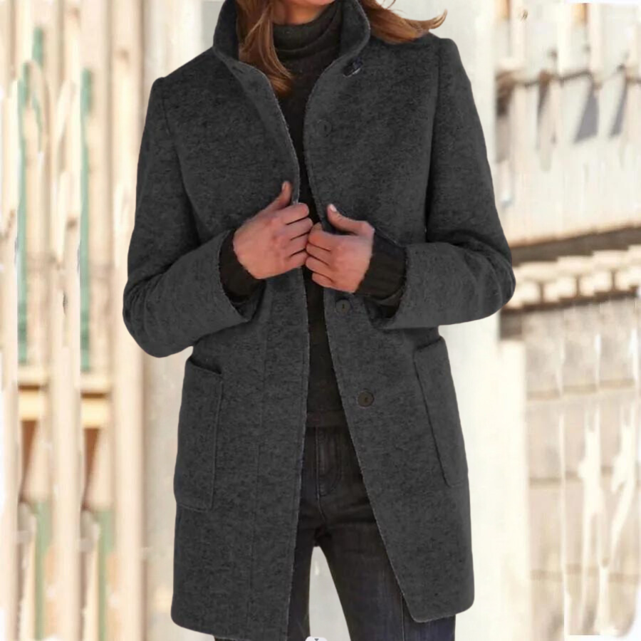 Stehkragenmantel für Damen | Camille