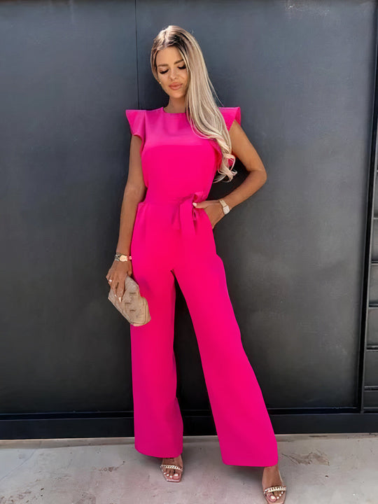 R&B | Eleganter Jumpsuit mit Rüschen und Ärmeln für Damen