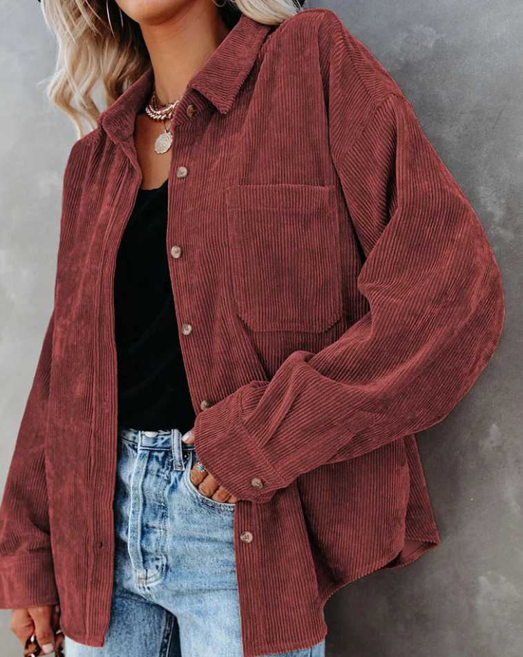 R&B | Weinlese Cordjacke