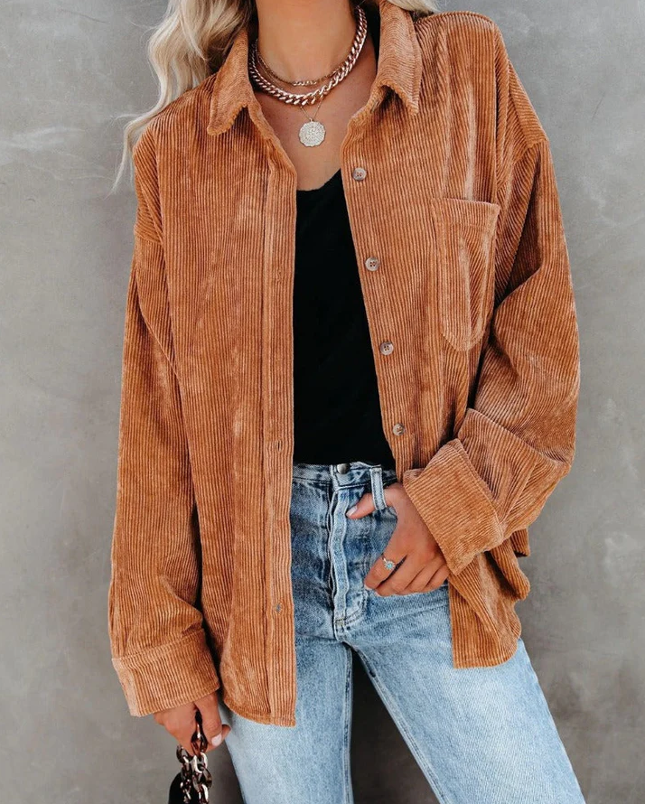 R&B | Weinlese Cordjacke