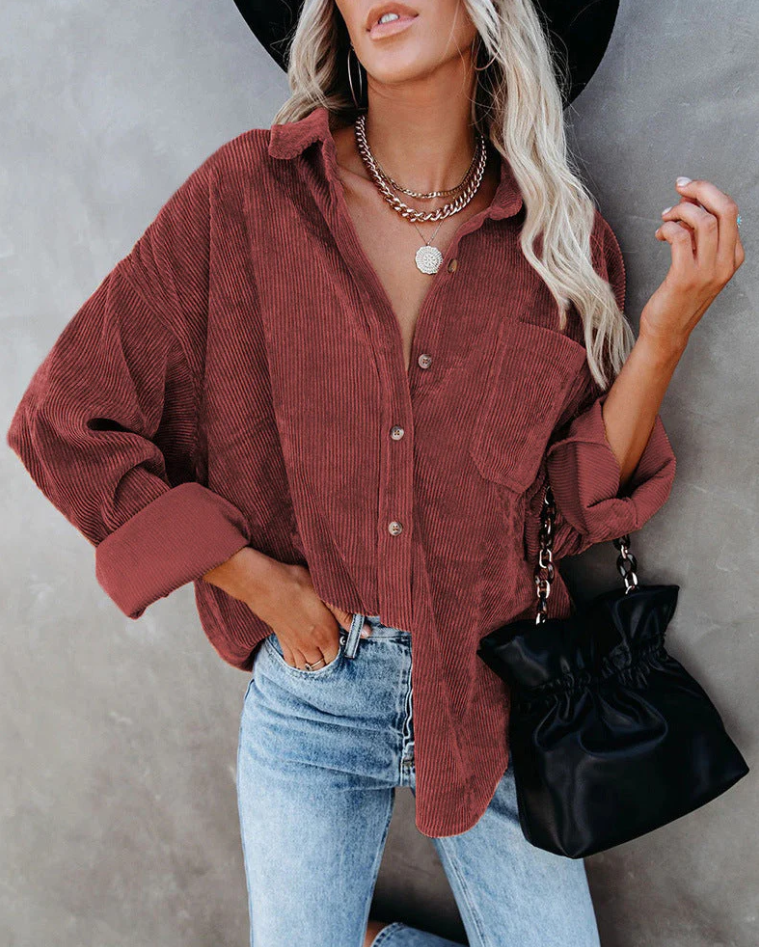R&B | Weinlese Cordjacke