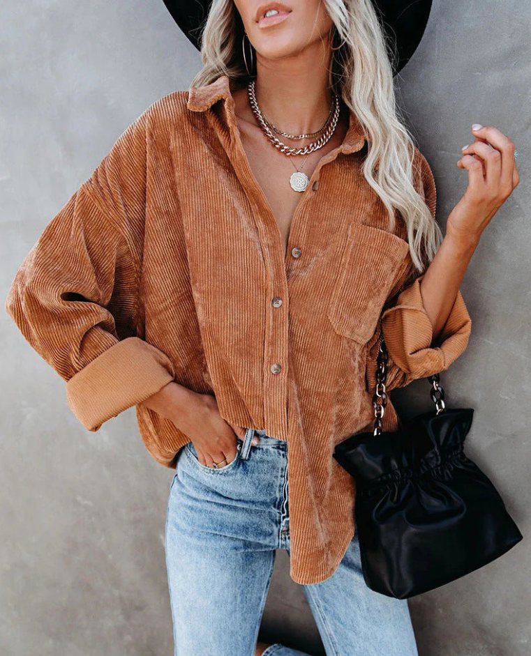 R&B | Weinlese Cordjacke