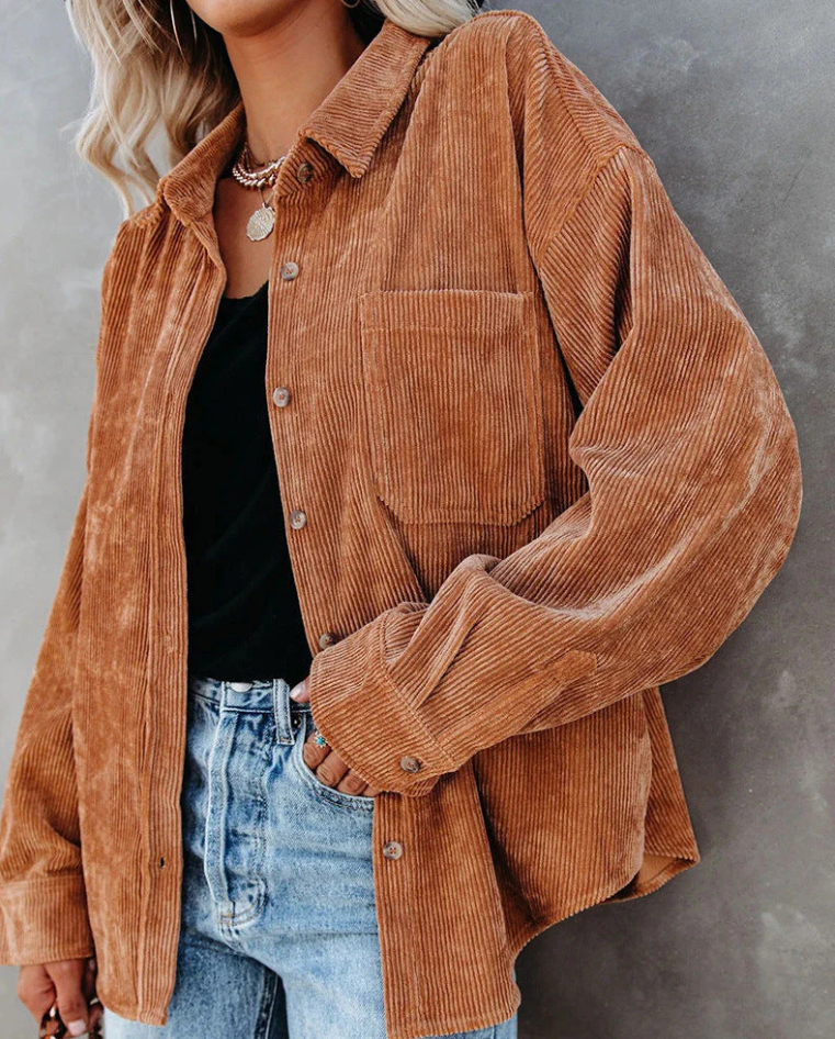 R&B | Weinlese Cordjacke