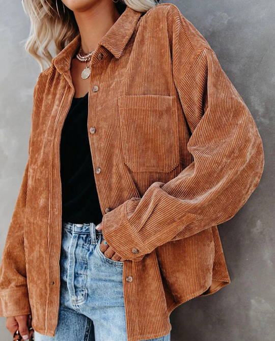 R&B | Weinlese Cordjacke