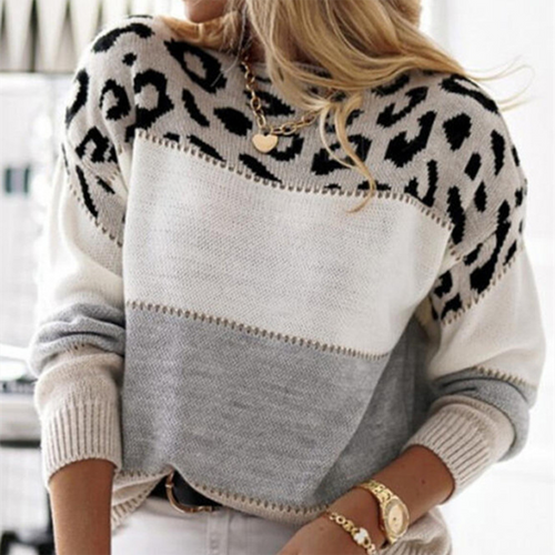 Trendiger Pullover mit Druck für Damen