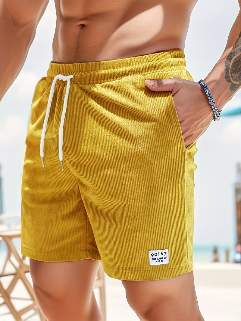 R&B | Lässige Cord-Herrenshorts mit Kordelzug